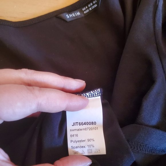 Shein Medium Black Long Sleeve NWOT - Picture 4 of 4